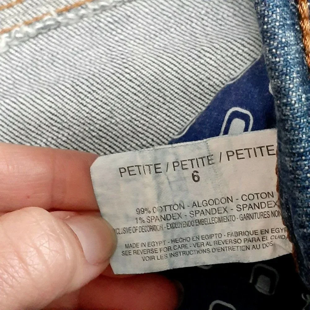 Bandolinoblu Womens Denim Blue Jeans ~ Sz 6P